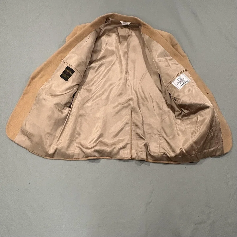 Vintage‎ Hunt Valley Blazer Mens 42 Beige Camel Hair Sport Coat Jacket